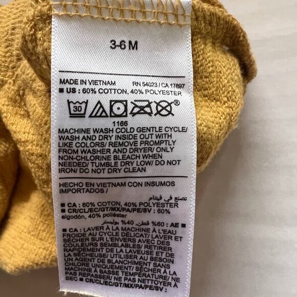 Baby Boy's Old Navy Summer Outfit Bundle - Yellow Top & Floral Shorts - Size 3-6 - Picture 5 of 7